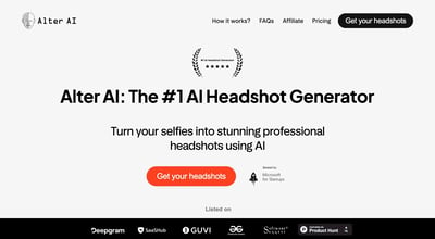 Alter AI: The #1 AI Headshot Generator preview